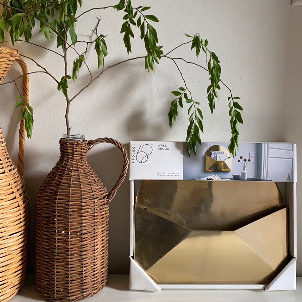 Project 62 Target Gold Toned Wall Mount Mailbox